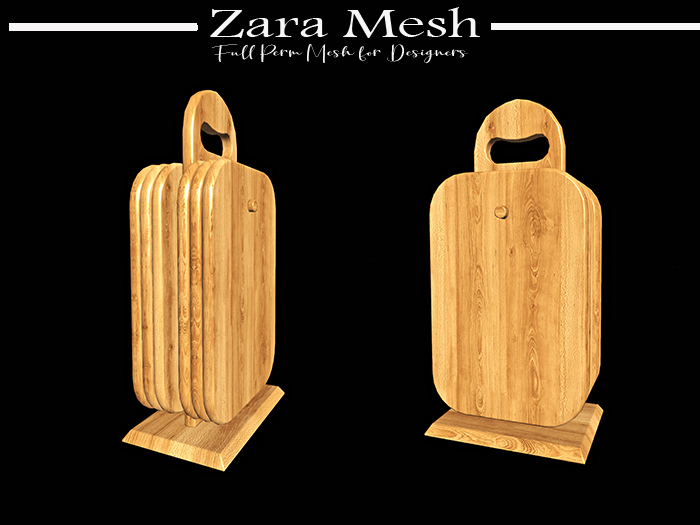 Second Life Marketplace Zara Mesh Kitchen Wooden Breakfast Boards